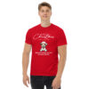 Cute Dog with Santa Hat Christmas T-Shirt – Unisex Classic Tee | Gildan 5000