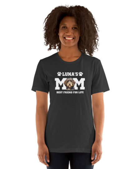 Personalized Dog Mom Shirt – Custom Pet Name T-Shirt for Women, Mothers Day & Birthday Gift