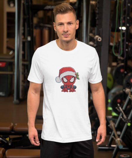 Cute Spider-Man Christmas T-Shirt – Funny Unisex Holiday Gift for Him